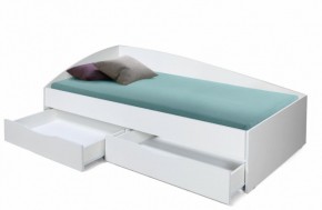 Кровать одинарная "Фея - 3" асимметричная 2000х900 (белая) в Лысьве - lysva.mebel-74.com | фото