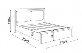 Кровать 1.6 Глэдис М31 с настилом и мягкой частью (ЯШС/Белый) в Лысьве - lysva.mebel-74.com | фото