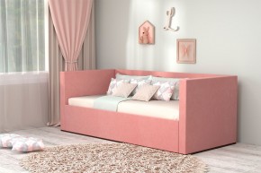 Кровать с ПМ (арт.030) (с/м 900*2000мм) (б/матр), ткань розовая в Лысьве - lysva.mebel-74.com | фото