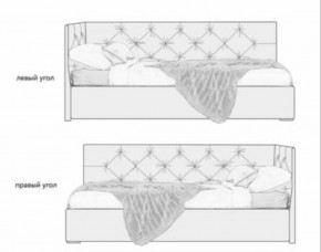 Кровать угловая Хлоя интерьерная +основание (120х200) в Лысьве - lysva.mebel-74.com | фото