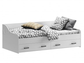 ВЕГА NEW Кровать 900 с настилом ЛДСП (Белый глянец/белый) в Лысьве - lysva.mebel-74.com | фото