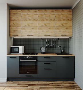 Кухонный гарнитур Дели 2200 (Стол. 26мм) в Лысьве - lysva.mebel-74.com | фото