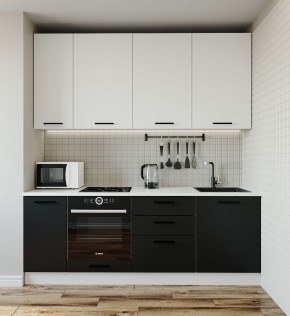 Кухонный гарнитур Графика 2200 (Стол. 26мм) в Лысьве - lysva.mebel-74.com | фото