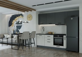 Кухонный гарнитур Лофт 2550 (Стол. 38мм) в Лысьве - lysva.mebel-74.com | фото