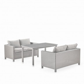 Обеденный комплект плетеной мебели с диванами T256C/S59C-W85 Latte в Лысьве - lysva.mebel-74.com | фото