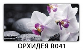 Обеденный раздвижной стол Бриз с фотопечатью Орхидея R041 в Лысьве - lysva.mebel-74.com | фото