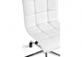 Офисное кресло Квадро экокожа белая / хром в Лысьве - lysva.mebel-74.com | фото
