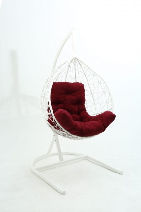 Подвесное кресло Бароло (белый/бордо) в Лысьве - lysva.mebel-74.com | фото