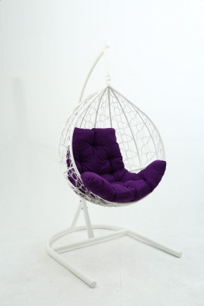 Подвесное кресло Бароло (белый/фиолетовый) в Лысьве - lysva.mebel-74.com | фото