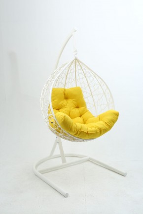 Подвесное кресло Бароло (белый/желтый) в Лысьве - lysva.mebel-74.com | фото