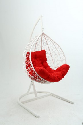 Подвесное кресло Бароло (белый/красный) в Лысьве - lysva.mebel-74.com | фото