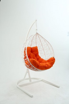 Подвесное кресло Бароло (белый/оранжевый) в Лысьве - lysva.mebel-74.com | фото