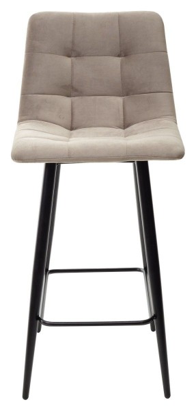 Полубарный стул CHILLI-QB латте #25, велюр / черный каркас (H=66cm) М-City в Лысьве - lysva.mebel-74.com | фото