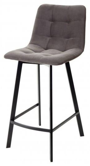 Полубарный стул CHILLI-QB SQUARE графит #14, велюр / черный каркас (H=66cm) М-City в Лысьве - lysva.mebel-74.com | фото