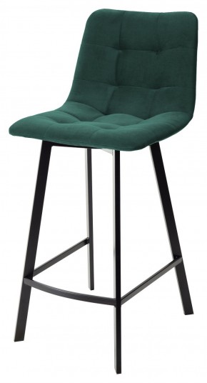 Полубарный стул CHILLI-QB SQUARE зеленый #19, велюр / черный каркас (H=66cm) М-City в Лысьве - lysva.mebel-74.com | фото