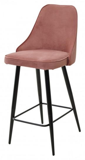 Полубарный стул NEPAL-PB РОЗОВЫЙ #15, велюр/ черный каркас (H=68cm) М-City в Лысьве - lysva.mebel-74.com | фото