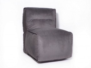 Прямое модульное бескаркасное кресло Комфорт (Графит велюр) в Лысьве - lysva.mebel-74.com | фото