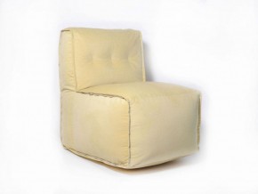 Прямое модульное бескаркасное кресло Комфорт (Желтый велюр) в Лысьве - lysva.mebel-74.com | фото