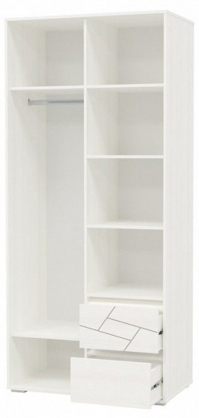 Шкаф 2-х дверный с ящиками АДЕЛИНА (4-4831рам.б) в Лысьве - lysva.mebel-74.com | фото