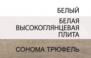 Шкаф 2D/TYP 20A, LINATE ,цвет белый/сонома трюфель в Лысьве - lysva.mebel-74.com | фото