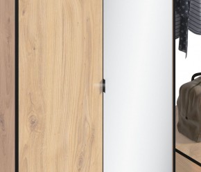 Шкаф 2х дверный с зеркалом Лофт СБ-3111 (Дуб Минерва) в Лысьве - lysva.mebel-74.com | фото