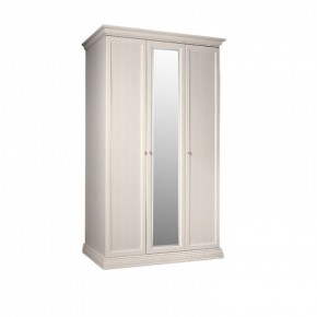 Шкаф 3-х дверный для платья и белья (1 зеркало) Амели штрих-лак (АМШ1/3) в Лысьве - lysva.mebel-74.com | фото