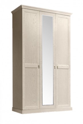 Шкаф 3-х дверный (с зеркалом) для платья и белья Венеция дуб седан (ВНШ1/3) в Лысьве - lysva.mebel-74.com | фото