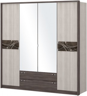 Шкаф 4-х дверный с зеркалом Шк69.2 МС Николь в Лысьве - lysva.mebel-74.com | фото