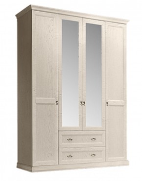 Шкаф 4-х дверный (с зеркалами) для платья и белья с выдвижными ящиками Венеция дуб седан (ВНШ1/41) в Лысьве - lysva.mebel-74.com | фото