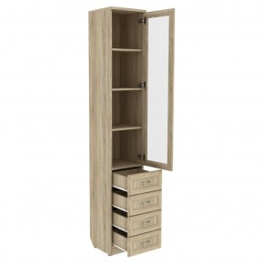 Шкаф для книг с ящиками узкий арт. 205 в Лысьве - lysva.mebel-74.com | фото