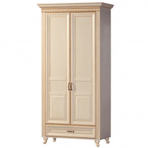 Шкаф для одежды 2-х дверный №471 Марлен Кремовый белый в Лысьве - lysva.mebel-74.com | фото