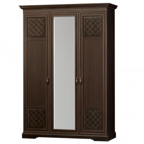 Шкаф для одежды 3-дверный №800 Парма Дуб нортон темный в Лысьве - lysva.mebel-74.com | фото