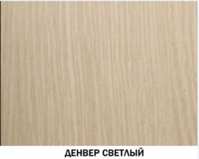 Шкаф для одежды №609 "Инна" Денвер светлый (*без полок) в Лысьве - lysva.mebel-74.com | фото