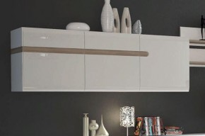 Шкаф навесной 3D/TYP 67, LINATE ,цвет белый/сонома трюфель в Лысьве - lysva.mebel-74.com | фото