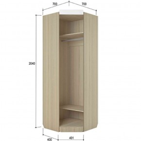 Шкаф угловой 700 Стиль № 3 (туя светлая/лайм) в Лысьве - lysva.mebel-74.com | фото