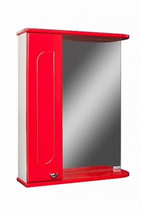 Шкаф-зеркало Радуга Красный 50 левый АЙСБЕРГ (DA1122HZR) в Лысьве - lysva.mebel-74.com | фото
