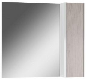 Шкаф-зеркало Uno 80 Дуб серый левый/правый Домино (DU1504HZ) в Лысьве - lysva.mebel-74.com | фото