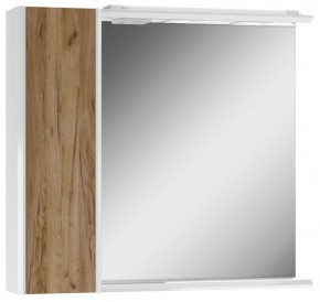 Шкаф-зеркало Uno 80 Дуб ВОТАН Эл. левый Домино (DU1509HZ) в Лысьве - lysva.mebel-74.com | фото