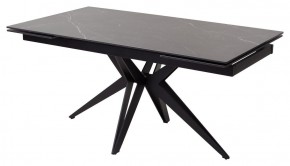 Стол FORIO 160 MATT BLACK MARBLE SOLID CERAMIC / BLACK, ®DISAUR в Лысьве - lysva.mebel-74.com | фото