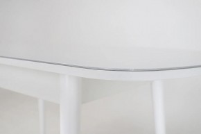 Стол раскладной со стеклом (опоры массив цилиндрический) "Хоста" в Лысьве - lysva.mebel-74.com | фото