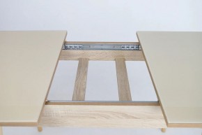 Стол раскладной со стеклом (опоры массив цилиндрический) "Хоста" в Лысьве - lysva.mebel-74.com | фото