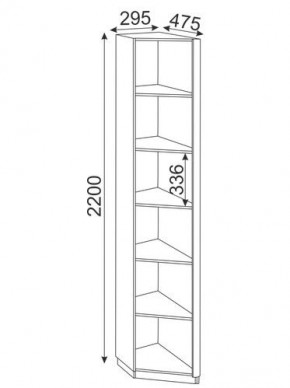 Угловая секция Глэдис М25 (ЯШС/Белый) в Лысьве - lysva.mebel-74.com | фото