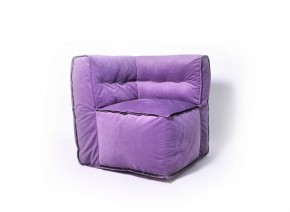 Угловое модульное бескаркасное кресло Комфорт (Фиолет велюр) в Лысьве - lysva.mebel-74.com | фото