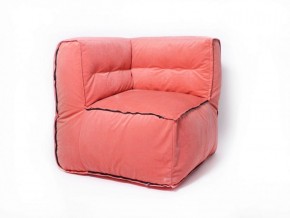 Угловое модульное бескаркасное кресло Комфорт (Персик велюр) в Лысьве - lysva.mebel-74.com | фото