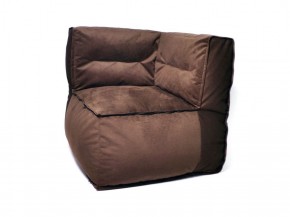 Угловое модульное бескаркасное кресло Комфорт (Шоколад велюр) в Лысьве - lysva.mebel-74.com | фото