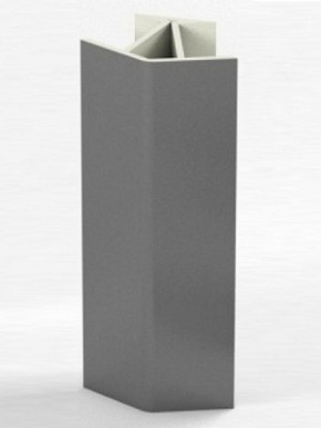 Угловое соединение для цоколя 135 гр. h100 мм (Алюминий, Белый, Черный, Сонома) в Лысьве - lysva.mebel-74.com | фото