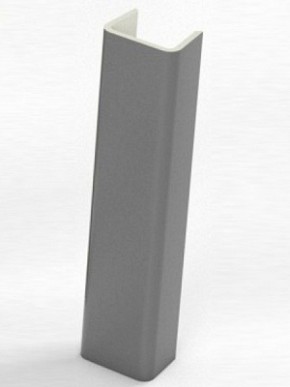 Торцевая заглушка  для цоколя h100 мм (Алюминий, Белый, Черный, Сонома) в Лысьве - lysva.mebel-74.com | фото