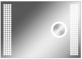Зеркало Cosmo 100 alum (линза) с подсветкой Sansa (SCL1026Z) в Лысьве - lysva.mebel-74.com | фото