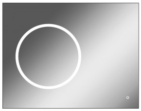 Зеркало Eclipse 90 black с подсветкой Sansa (SE1031Z) в Лысьве - lysva.mebel-74.com | фото